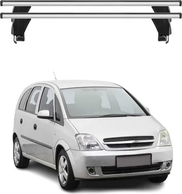 Image de Menabo Barres de toit Transversales pour Opel Meriva 2003-2009 Alu Gris 2x ABE