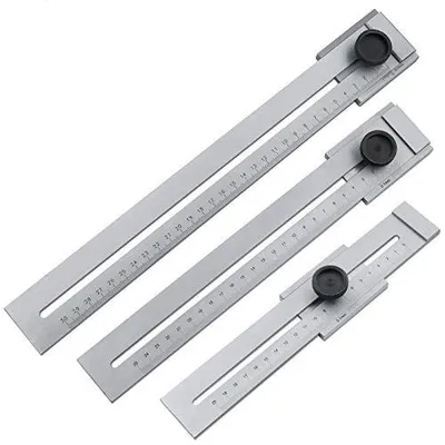 Zdjęcie produktu dla Miernik do znakowania z nierdzewnej stali, do 250 mm, do obróbki drewna