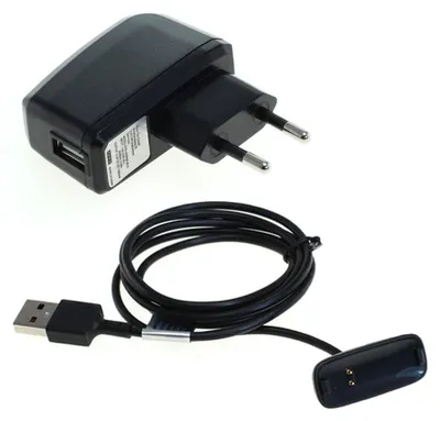 Produktbild von subtel Ladegerät + USB Kabel kompatibel mit FitBit Inspire 2 Smartwatch Fitness Tracker Armband Ersatz Ladekabel Auflader 1A Anschluss Stecker