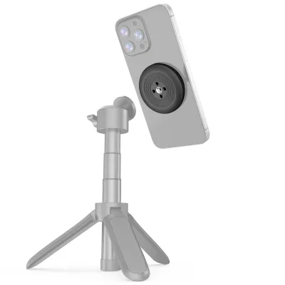 Obrázek produktu pro Přenosný magnetický držák na telefon, rychloupínací držák na telefon, magnetický držák na telefon s 1/4palcovým závitem, náhrada za řadu iPhone 15/14/13/12 a smartphony Android