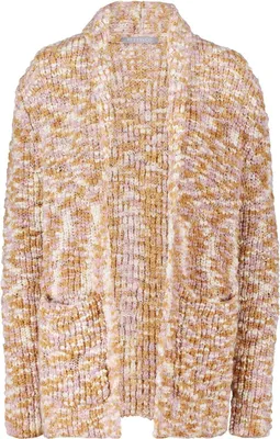 Produktbild von Betty & Co offene Strickjacke aus Bouclé in Beige mit vorderen Taschen