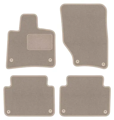 Productafbeelding van Velours automatten voor Audi Q7 I 4L 2005-2015 (SUV) – 4-delig, beige, op maat – Wielganizator LUX