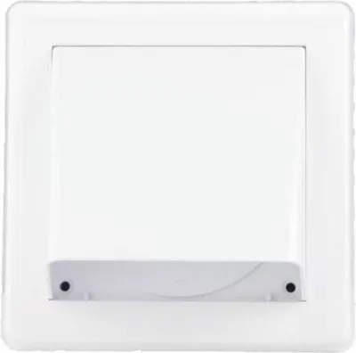 Obrázok produktu pre Vetracia mriežka HACO VM GK/125 B gravitačná s klapkou 175x175 mm plastová biela