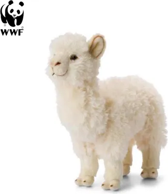 Produktbild von Plüschtier Alpaka (31cm, weiß) WWF lebensecht Kuscheltier Stofftier Alpaca Kamel Südamerika