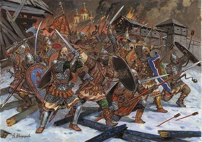 Obrázok produktu pre Ruskí peší bojovníci 13-14 storočie - Zvezda Wargames (AoB) figúrky 8062 1:72