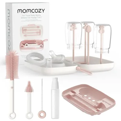 Zdjęcie produktu dla Zestaw Szczoteczek Dla Niemowląt Momcozy 7 W 1, Różowy