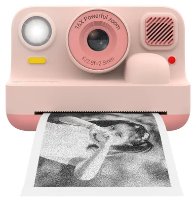 Produktbild von Denver KCA-1374BTRO Kinderkamera mit Thermodruck und Bluettooth Rose Neu