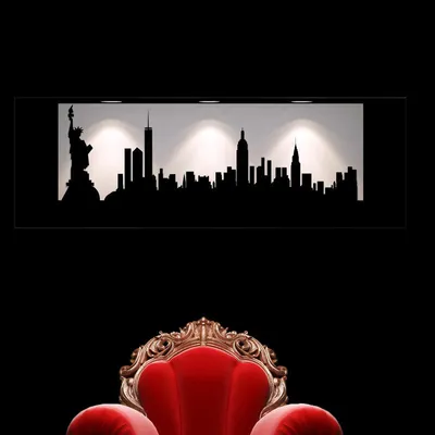 Image de Autocollant à effet 3D New York, 40 x 120 cm