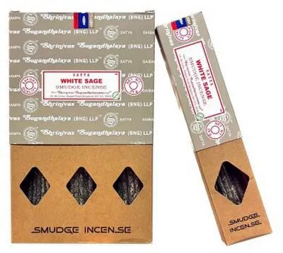 Produktbild von Satya \White Sage\" Smudge Incense 25gr."