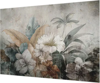 Produktbild von Wandtapete - Dekorative Tapete für Wohnzimmer - Tapetenfolie für Wanddekoration - 208x146 cm - Blumentraum