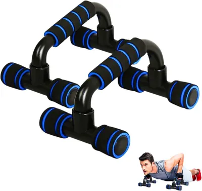 Produktbild von Push Up Bars, Gepolsterte Schaumgriffe, Rutschfest, für Krafttraining, Zuhause Fitness