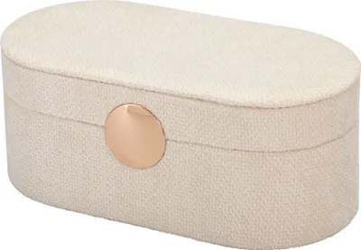 Imagen del producto de Elegante joyero con espejo – 25 cm, blanco, marca H&L