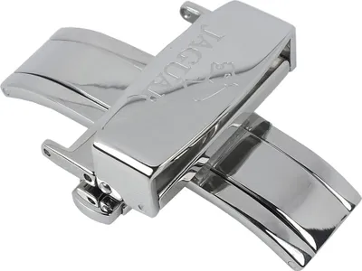 Produktbild von Jaguar Faltschließe m. Drückern Edelstahl silbern 22mm Schließenanstoß