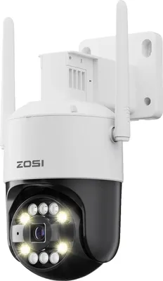 Image de ZOSI Caméra de sécurité CCTV, résolution 5MP, reconnaissance humaine IA, 5MP PAS de carte TF