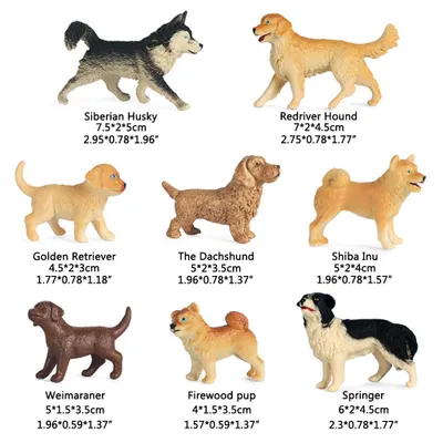 Image de Jouets éducatifs,Figurines de chien,Modèle réduit,Simulation de figurines de chien en PVC