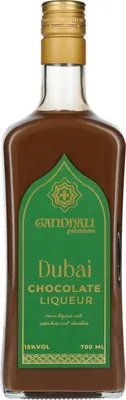 Produktbild von Gandhali Premium Dubai Chocolate Liqueur 15% Vol. 0,7l