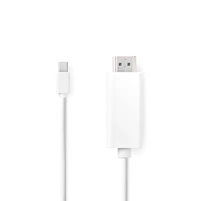 Produktbild von Nedis CCGL37600WT20, 2 m, Mini DisplayPort, Männlich, Männlich, Gerade, Gerade