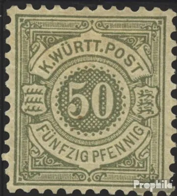 Produktbild von Briefmarken Württemberg 1878 Mi 51 gestempelt Ziffern im Kreis
