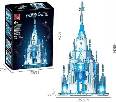Zdjęcie produktu dla Klocki lodowy zamek ze światłem 732el