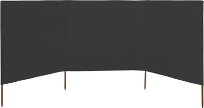 Immagine prodotto di tessuto frangivento 3 pezzi 400 x 120 cm antracite