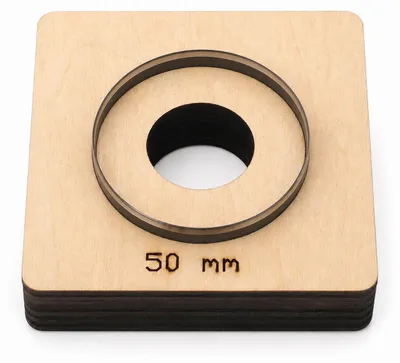 Runde Lederstanzform 50 mm, Schneidmatrize aus legiertem Stahl, DIY-Werkzeug