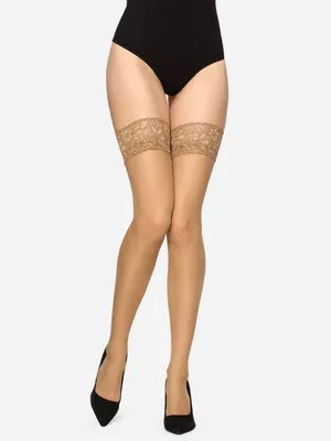 Produktbild von Merry Style Damen transparent Strümpfe MS 200 15 DEN (Beige, XL-XXL)