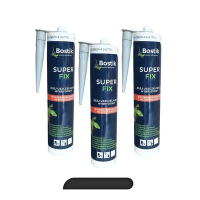 Produktbild von BOSTIK SUPERFIX Montagekleber Klebstoff Dichtmasse Kartusche 290 ML schwarz