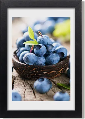 Produktbild von Bild 20x30 MDF-Rahmen, Wandkunst Blaubeeren