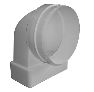 Produktbild von UPMANN Umlenkstücke m. Stutzen 100weiß, Muffe: 114x58mm - 66866