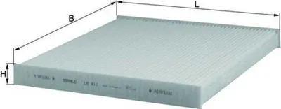Produktbild von MAHLE Innenraumfilter LA 411 Pollenfilter für FIAT Ducato Kastenwagen (250, 290)