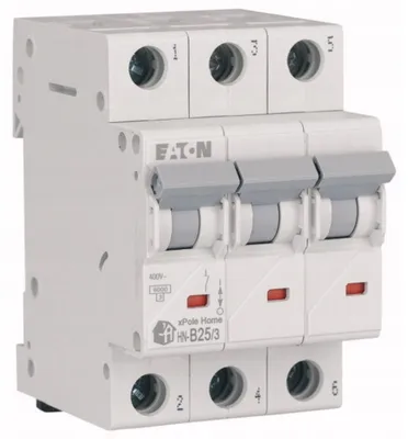 Obrázek produktu pro EATON 6kA 3p nadproudový jistič C25 25A
