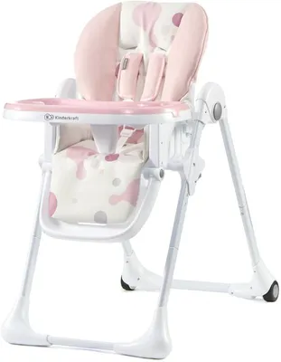 Image de Kinderkraft chaise haute pour enfant YUMMY rose
