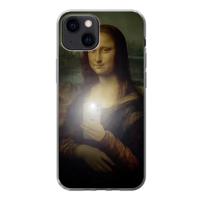 Produktbild von MuchoWow® Handyhülle Schutzhülle Hülle für iPhone 13 mini Mona Lisa - Da Vinci - Telefon Silikon Softcase Handy Hülle - Softcase