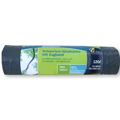Obrázek produktu pro Secolan 2039919 Schwerlast-Abfallsack mit Zugband120 Liter