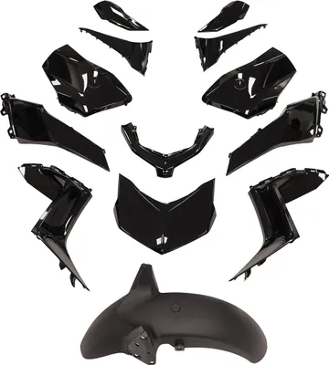 Immagine prodotto di Kit Carene TNT 13 Pezzi Nero Lucido per Yamaha X-Max 125-300