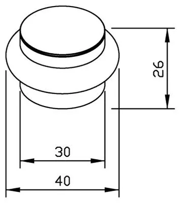 Wagner-EWAR Bodentürstopper AC228 Edelstahl Wagner Ewar GmbH 700228,731228