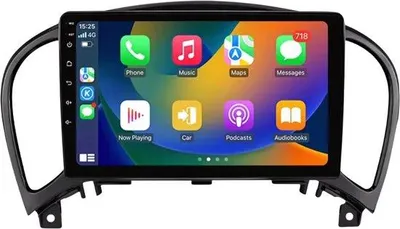 Obrázok produktu pre Autorádio s Bluetooth, CarPlay, kompatibilné s Apple a Android, stereo systém, navigácia, autonavigačný systém, pre Nissan Juke YF15 (2010–2014)
