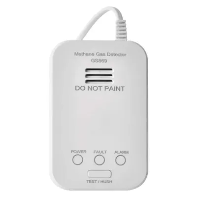 Image de EMOS Détecteur de fuites de gaz pour les particuliers ou les entreprises, détecte le gaz naturel, le méthane, le propane, le butane, 230V, 5 ans, blanc, P56450