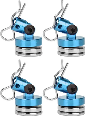 Produktbild von RC Magnet 4PCS, Unsichtbare Stealth Shell Column für SCX10 4WD HSP 1/10 RC Auto (Blau)