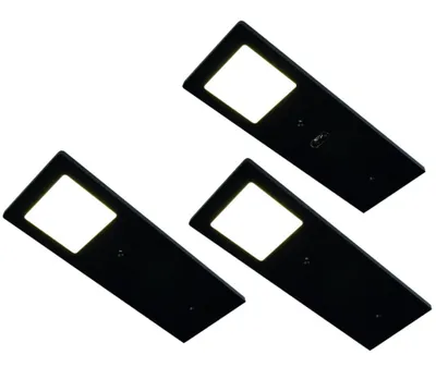 Zdjęcie produktu dla Oświetlenie podszafkowe LED do kuchni 3x3 W, oświetlenie kuchenne Eco-Pad, neutralna biel