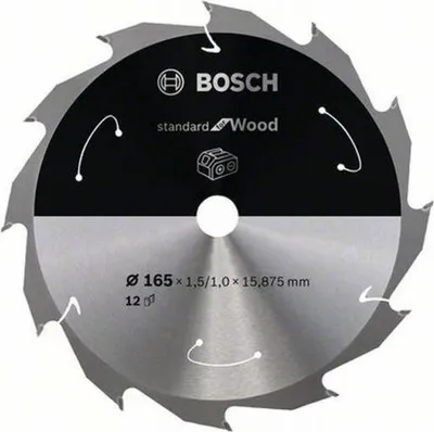 Produktbild von PRO Wood cordless Kreissägeblatt, 165 x 1,5 x 15,875 mm, T1