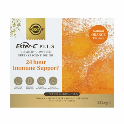 Produktbild von Ester-C Plus Vitamin C 1000 MG Solgar Sprudel 21 Sachets