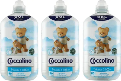 Produktbild von 3x Coccolino Ammorbidente Concentrato Delicato e Soffice Convenience-Format XXL Konzentrierter Weichspüler Zart und Weich 80 Wäschen 2Lt