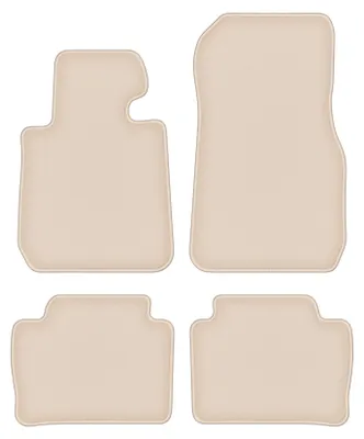 Produktbild von DURBAN Beige Velours-Fußmatten-Set für BMW 3 F30 Limousine (2011-2018)