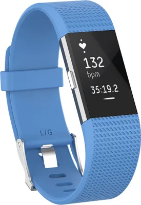 Produktbild von Strap-it Fitbit Charge 2 Silikonarmband (Himmelblau) - Große: S/M