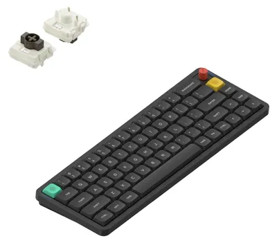 Produktbild von NuPhy Air65 V3 Kabellose Mechanische Tastatur Bluetooth/2,4 GHz/USB-C QWERTY Layout - Nebula Dark / Brown nano