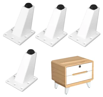 Imagen del producto de Patas ajustables para muebles, para diferentes tipos de muebles, juego de 4 unidades