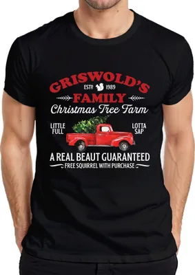 Produktbild von Griswolds Family Christmas Tree Farm - Weihnachten Xmas Herren T-Shirt, Schwarz, XXL