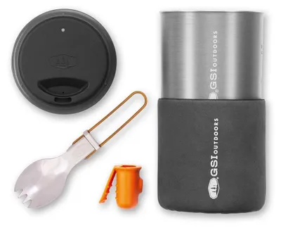 Obrázok produktu pre GSI Outdoors 50269, Set, Hliník, Nylon, Silikón, 0,6 L, Čierna, Medená, Šedá, Oranžová, 173 g, 106,7 mm