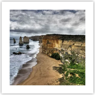 Produktbild von Poster - Poster ohne Rahmen - Strand Ozean Landschaft - 40x40 cm - Wand Bild - Wanddeko - Wandbilder - Kunstposter - Wandposter - Bilder - Kunstdruck - Wanddekoration - Wandbild - P2XAC40x40-0141
